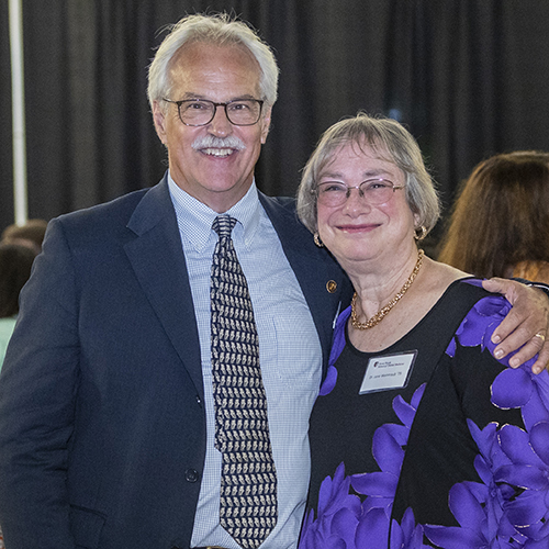 School of Dental Medicine graduates celebrating at the 50th anniversary dinner